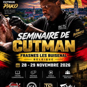 GCTC Professional Cutman Certification – Frasnes, Belgium
